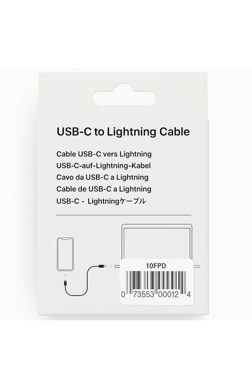 Lightning To Type C PD Cable In Box 10FT 3M 10fpd